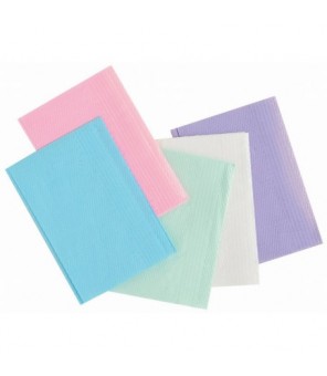 Dental Towels, geplastificeerde onderleg doekjes ZWART - 500 st.