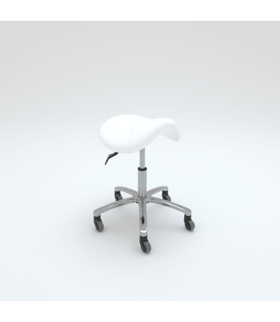 Bellezi Tabouret Moreno + Softwielen - White