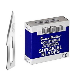 Swann Morton scalpel mesjes Blauw No. 11 - 100 st.