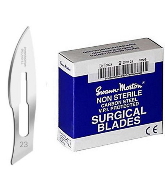 Swann Morton scalpel mesjes Blauw No. 23 - 100 st.