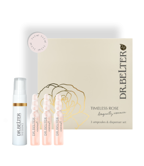 Timeless Rose Longevity essence set - 3x Ampullen - 2ml + dispenser